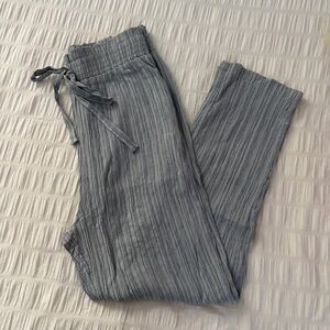 Gray Blue Straight Pants
